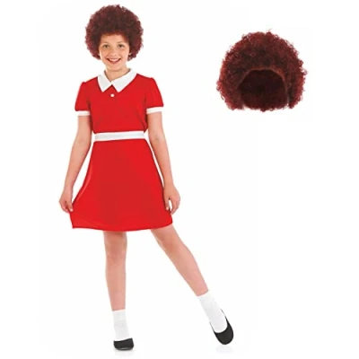 Image of Fun Shack Orphan Costume Girl, Fancy Dress Musicals, Kids World Book Day Costumes Girls, Character Dresses for Girls Large