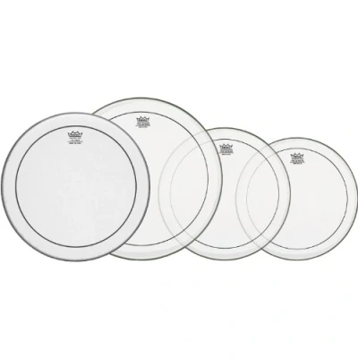 Image of Remo pinstripe Propack Clear Fusion (10, 12, 14, 14&quot; amb coated)
