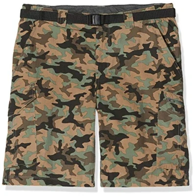 Image of Columbia Silver Ridge Printed Cargo Short Cypress Camo, W30/L10