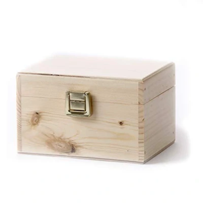 Image of Wooden Aromatherapy Gift Box (Empty But Can Hold 6 x 10ml Glass Bottles)