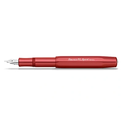 Image of Kaweco AL SPORT Fountain Pen Deep Red I Premium for Ink Cartridges Exclusive 13 cm Nib: M (Medium)