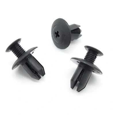 Image of VVO Fasteners Black Plastic Side Skirt, Sill Moulding Cover Trim Clips for Mazda MX 5, 3, RX 8, 2, (Pack of 10)