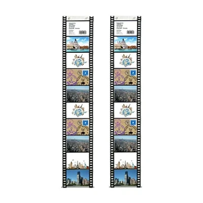 Image of 2 Photo Pockets 10 x 15 for Photos Landscape Film Strips Decorative Pictures Card Holder Wall (10 Format Photos)