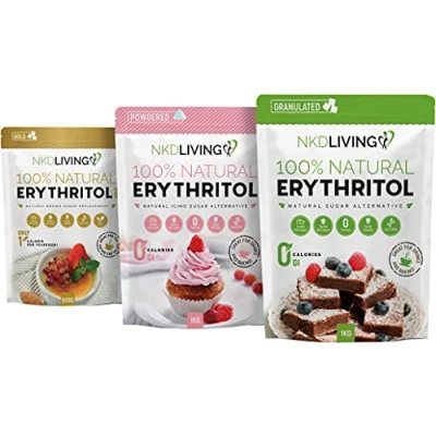 Image of Granulated 1kg Erythritol + Powdered Gold Bundle by NKD Living