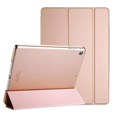 Image of ProCase Smart Case for iPad Mini 1 2 3 7.9 inches(Mode: A1432 A1454 A1455 A1489 A1490 A1491 A1599 A1600), Ultra Slim Lightweight Stand Cover with Translucent Back Support Auto Sleep/Wake Rosegold