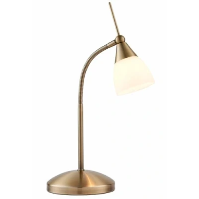 Image of 33W Antique Brass and Glass Touch Dimmable Adjustable Task Table Desk Lamp