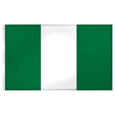Image of SHATCHI 5ft x 3ft National Flags Events Pub BBQ Decorations for Rugby Cricket Football Sports 2023 World Cup Banner Fan Support Table Cover, Polyester, Nigeria