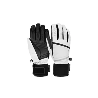 Image of Reusch Tessa STORMBLOXX™ with wind and water repellent membrane, extremely active ski gloves, sports snow gloves short ends Velcro fastener, 8