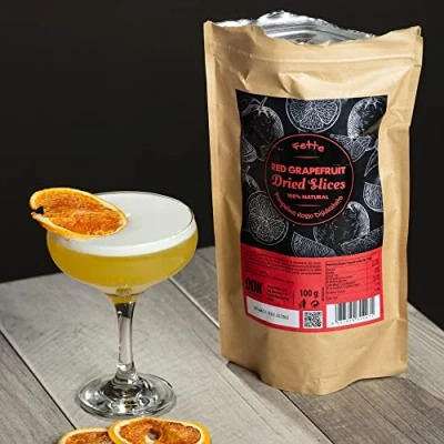Image of ODK Dried Red Grapefruit 100g Single Cocktail Garnish, Gin &amp; Tonic Dehydrated Fruit