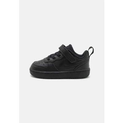 Image of Nike Sportswear Court Borough Recraft Unisex Trainers for kids, Size: 1.5K, Black High quality imitation leather