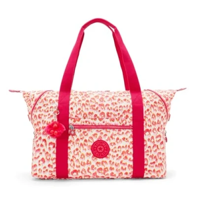 Image of Kipling ART M Large Tote, Totes, Latin Cheetah (Red)