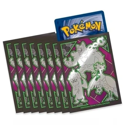 Image of Pokemon Elite Trainer Box Cases [65 Sleeves], Show Off Your Cards with Promotional ETB Sleeves, Card Sleeves (Okidogi, Munkidori &amp; Fezandipiti)
