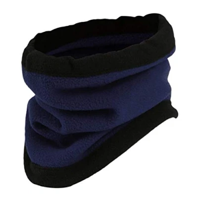 Image of Itzu Gaiter Thermal Fleece Snood Neck Face Warmer Tube Ski Scarf Beanie Mens Womens (Blue)