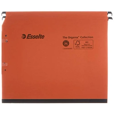 Image of Esselte Kori Manilla Pack of 25 Folders Cupboard 15 mm Base Orange