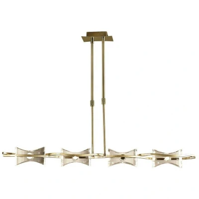 Image of Kromo Telescopic 4 Light G9 Line, Antique Brass