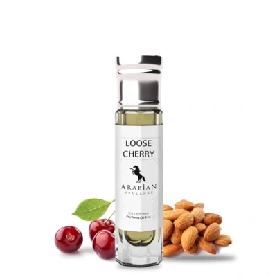 Image of FR313 LOOSE CHERRY unisex perfume oil. 6ml roll on bottle. Arabian Opulence. Fruity/sweet/almond/nutty/balsamic (6ML)