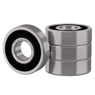 Image of XIKE 6000 2RS Sealed Ball Bearings 10x26x8mm, Chrome Steel｜Pre lubricated｜Double Rubber Seal｜6000RS Deep Groove Bearings, Pack of 4.