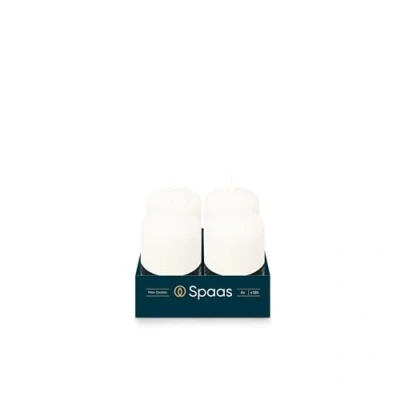 Image of Spaas Unscented Pillar Candle 50/80 mm, 18 Hours, White