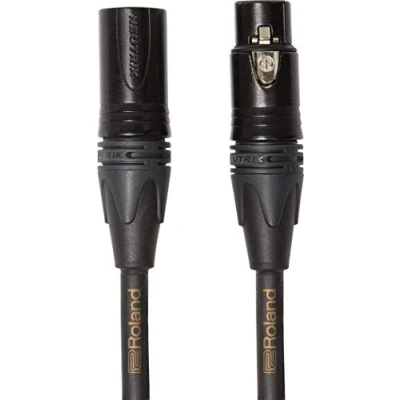 Image of Roland Gold Series Balanced Microphone Cable—Neutrik Xlr Connectors, 5 Ft./1.5 M Rmc G5