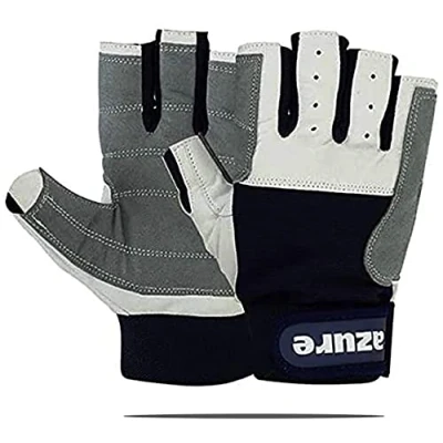Image of Premium Quality Strong AMARA Navy Blue Sailing Enforced Palm Breathable Best Gloves Skiing Riding Running Hiking Fishing Indoor Outdoor C/F XSmall Xlarge (XXL)