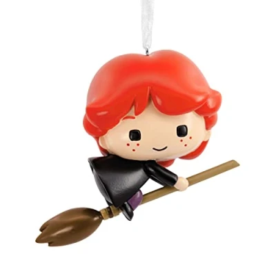Image of Hallmark Harry Potter Ron Weasley on Broomstick Christmas Ornament