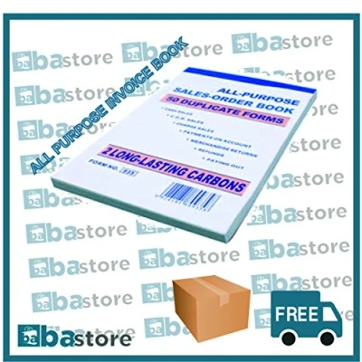Image of All Purpose Invoice Book Sales Order 50 duplicate forms with Quality Carbons
