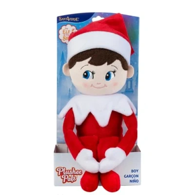 Image of the Elf on Shelf Plushee Pals Cuddly, Cute and Adorable Elves: 17&quot; Premium Plush Christmas Teddy Toy (Boy Light Blue Eyes)