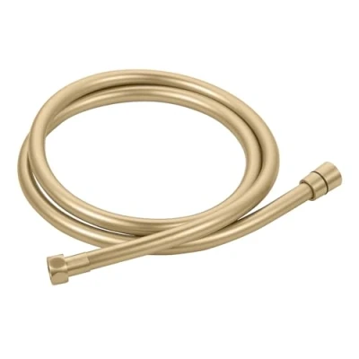 Image of ENKI, H19, PVC Smooth Shower Hose 1.5m / 59 inch, Replacement Pipe with Brass Connections, Flexible Anti Twist, Brushed