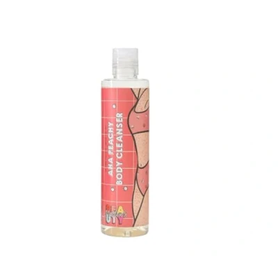 Image of Mallows Beauty Peachy Body Cleanser Nourishing with AHA Exfoliates and Brightens for Glowing Skin