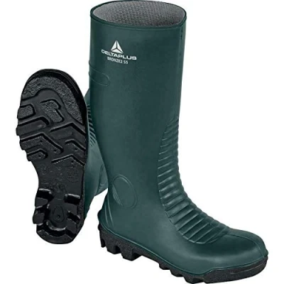 Image of MENS DELTA PLUS BRONZE2 SAFETY WELLINGTONS WATERPROOF BOOTS STEEL TOE CAPS S5 WELLIES SHOES (UK 6, GREEN)