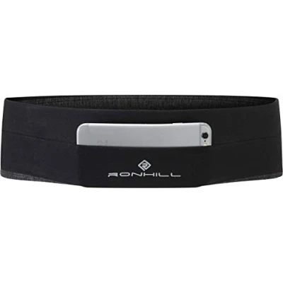 Image of RONHILL Stretch Waist Pocket Belt Black/Charcoal Marl, Large/X Large