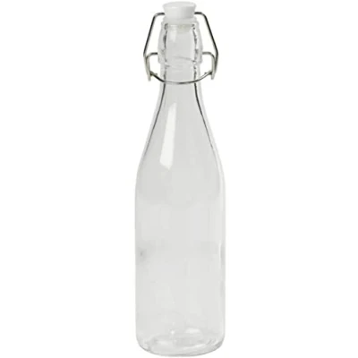 Image of Tala 530ml Cordial Bottle, Airtight Ceramic Clip Top Lid, Ideal for Oils, Juices, Beverages, Table Water, Cordials, and Much More