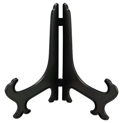 Image of MDHQ Black Easel Plate Display Stand Picture Frame Photo CHolder