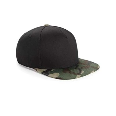 Image of Beechfield Camo Snapback Black/Jungle