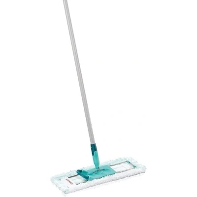 Image of Leifheit Profi XL Micro Fibre Mop, Deluxe 42 cm Large Flat Mop Head, Floor with Universal Joint for Easy Steering, Turquoise