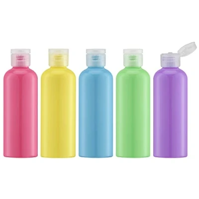 Image of Toureal 100ml Travel Bottle for Toiletries (5 Pcs), Plastic Bottles with Lids, Empty Liquid Container (Multi Colored)