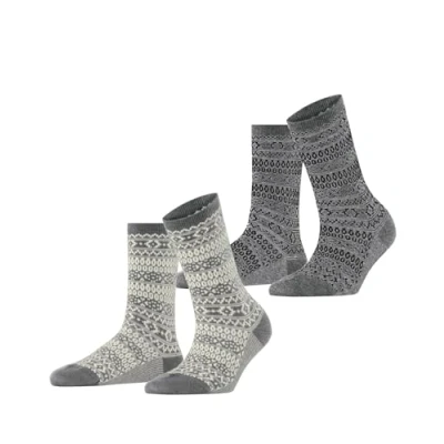 Image of ESPRIT Women&#039;s Sami Pattern 2 Pack W SO Cotton Patterned Pairs Socks, Multicolor (Sortiment 0030), 2.5 5