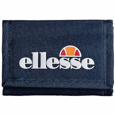 Image of Ellesse Unisex Clarino Wallet, Logo Front, Velcro Fastening, with Inner Compartments, blue, Casual