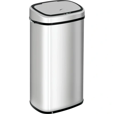 Image of HOMCOM Sensor Bin 68L Automatic Kitchen Waste Dust Touchless Stainless Steel Silver