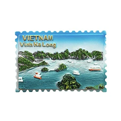 Image of 3D Vietnam Halong Bay Refrigerator Fridge Magnet Tourist Souvenirs Handmade Resin Craft Magnetic Stickers Home Kitchen Decoration Travel Gift
