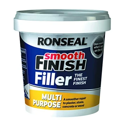 Image of Ronseal 36547 Smooth Finish Filler Multi Purpose Ready Mixed 2.2kg , Grey