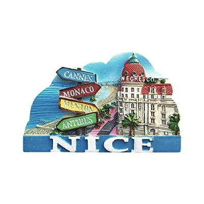 Image of Nice France 3D Refrigerator Magnet Tourist Souvenirs Resin Magnetic Stickers Fridge Home &amp; Kitchen Decoration from China