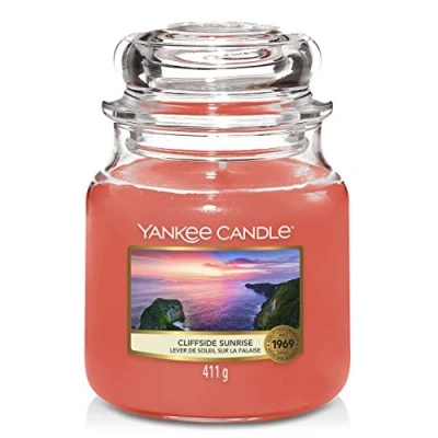 Image of Yankee Candle Scented Cliffside Sunrise Medium Jar Burn Time: up to 75 Hours (1630399E)