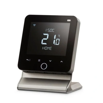 Image of ESI Smart Programmable Room Thermostat Stand Mounted Grey ESRTP6WHW G