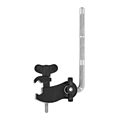Image of Meinl Percussion Rim Clamp Accessories L Shape for Drum Rims Adjustable Height and Angle Steel, Chrome Plated (RIMCLAMP)