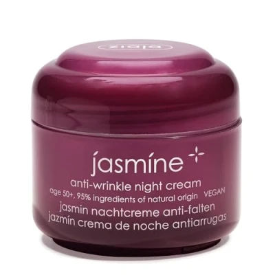 Image of Ziaja Anti Wrinkle Cream 50+ with Hyaluronic Acid for Night Vegan 50ml