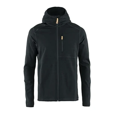 Image of Fjallraven Keb Fleece Hoodie M Sweatshirt Black, X Small