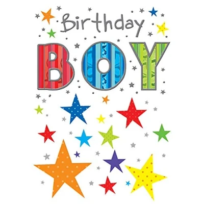Image of Piccadilly Greetings Happy Birthday Card for A Boy 7 x 5 Inches