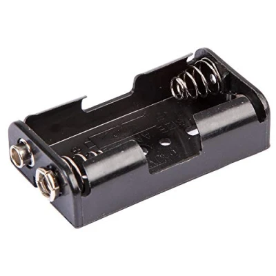 Image of Pro Power PP002042 2x AA Battery Holder Coil Spring Contact, Flat Snap Fit