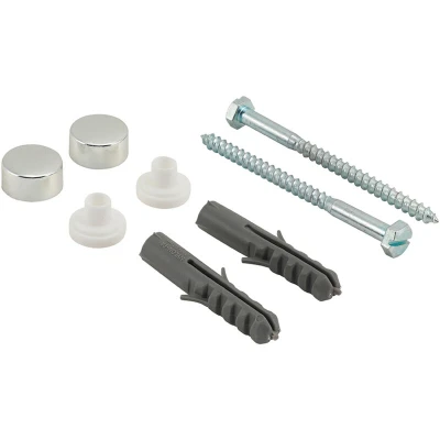 Image of 8x TIMCO Pan/Bidet Fixing Kit Chrome PBKCH Pack of 2